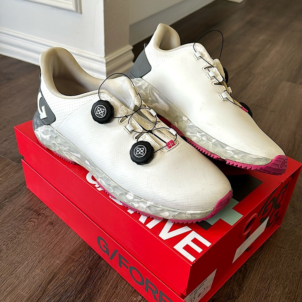 Men’s GFORE G/Drive golf shoes white with camo